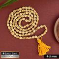 100% original 4-5mm Tulsi Kanthi Jap Mala made from natural Tulsi wood beads for chanting and spiritual devotion. India’s Largest Pooja Accessories Brand – www.satvikstore.in
