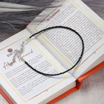 Black Onyx Anklet Stylish Spiritual Wear