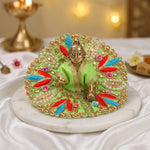 Size 2 Premium Heavy Stone Work Floral Laddu Gopal Dress