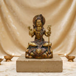 Large Brass Idol of 13.5 Inch Elegant Lord Shiva Sculpture. 13.5 Inch Elegant Lord Shiva Sculpture – Exquisite Brass Idol of Mahadev, Symbol of Power & Meditation, Perfect for Home, Temple, and Spiritual Decor. India's Largest Puja Accessories Brand - Satvik No 1 Brass Idol Collection  