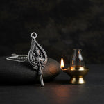 Silver Plated Pendant with Lord Murugan