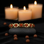 Rudraksha Gold Plated SQ IGP Bracelet – Unisex Spiritual Wear