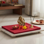 Red Cotton Cloth – 1.25 Meter for Pooja & Ritual Use