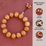 Scented 18 mm White Chandan Bracelet