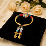 Designer Peacock Motif Lumba Bhabhi Rakhi