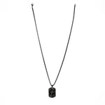 Ganpati Shlok Pendant MicroCarved Black