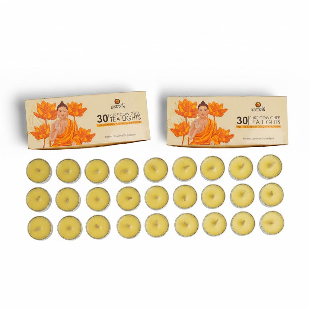 Tibetan Buddhist Butter/ Pure Cow Ghee Tea Light