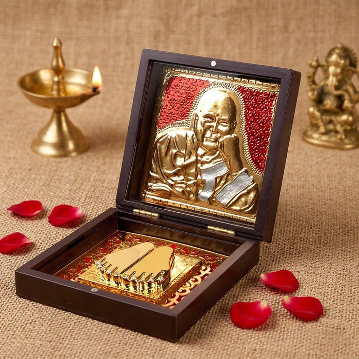 Guru Ji Blessings Charan Paduka Box - Small