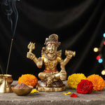 3.5 Brass Lord Shiva Idol for Meditation, Spirituality & Devotion