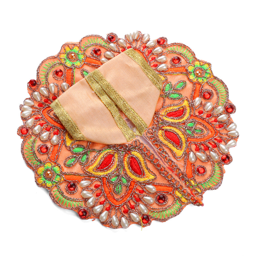 Size 2 Colour Stones Embroidered Laddu Gopal Dress