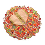 Size 2 Colour Stones Embroidered Laddu Gopal Dress