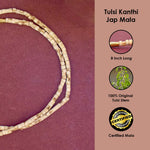 100% Pure 8 inch Long Tulsi Kanthi Bead Mala