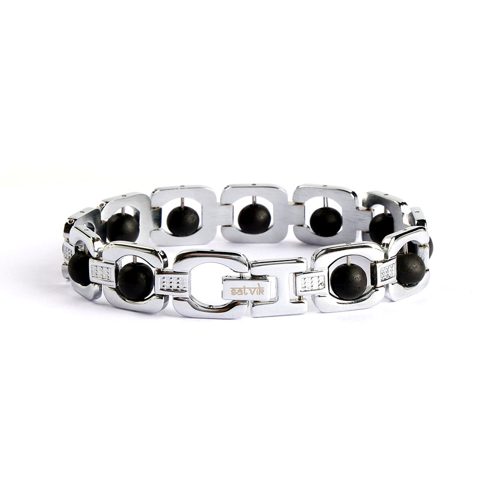 Silver Plated Karungali Bracelet Unisex Spiritual Wear