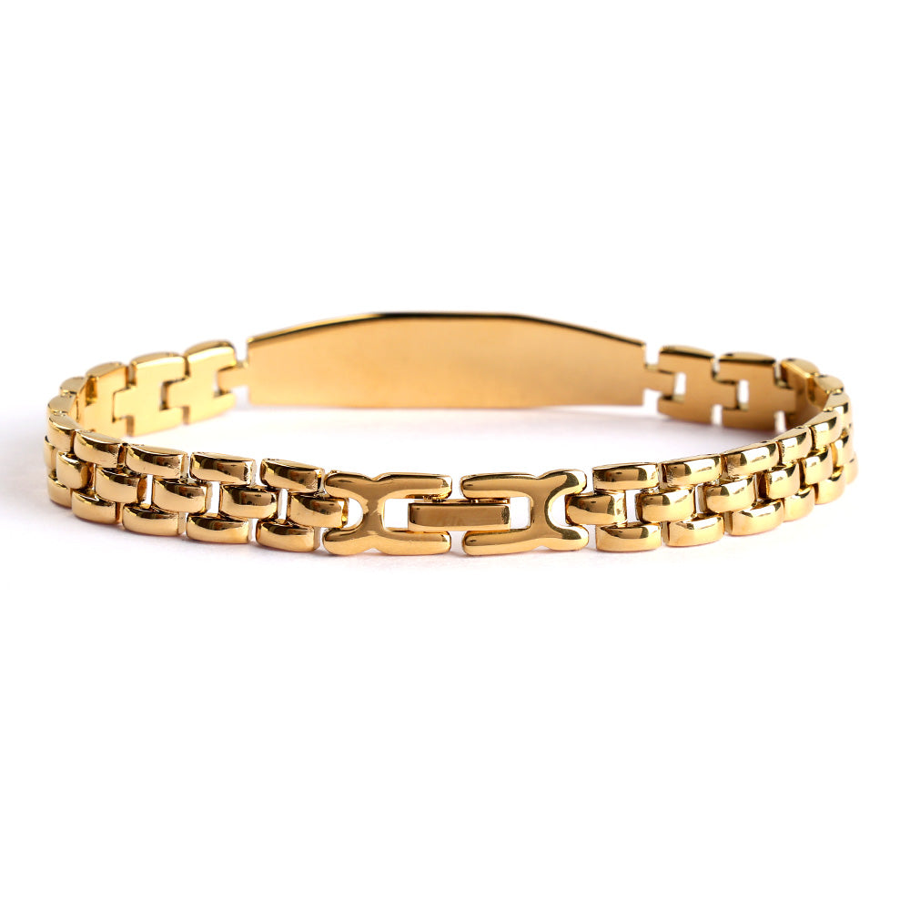 Gold Plated Om Symbol Bracelet Premium IGP Coating