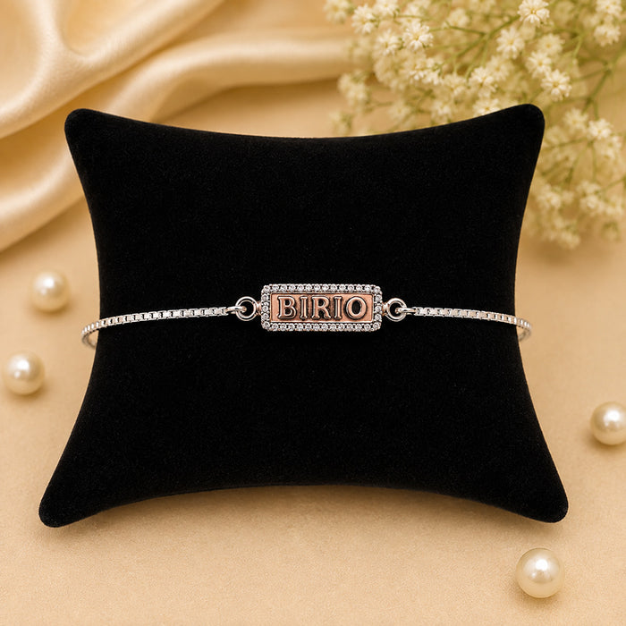 Glittering 925 Silver Rakhi Delights: Celebrate the Joy of Siblinghood