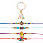 Exquisite Family Rakhi Combo (Set of 5)