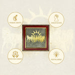 7 Horses Raw Pyrite Frame + Pyrite Tree Pyramid Combo