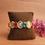 Red And Green  Bracelet with Jai Guruji Swaroop, Handmade Bracelets