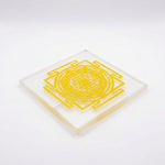 Selenite Shree Yantra Charging Plate Spiritual Healing Tool