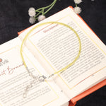 Citrine Anklet Stylish Spiritual Wear