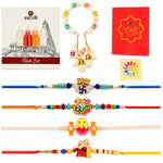 Handcrafted Family Rakhi Combo (Set of 5)