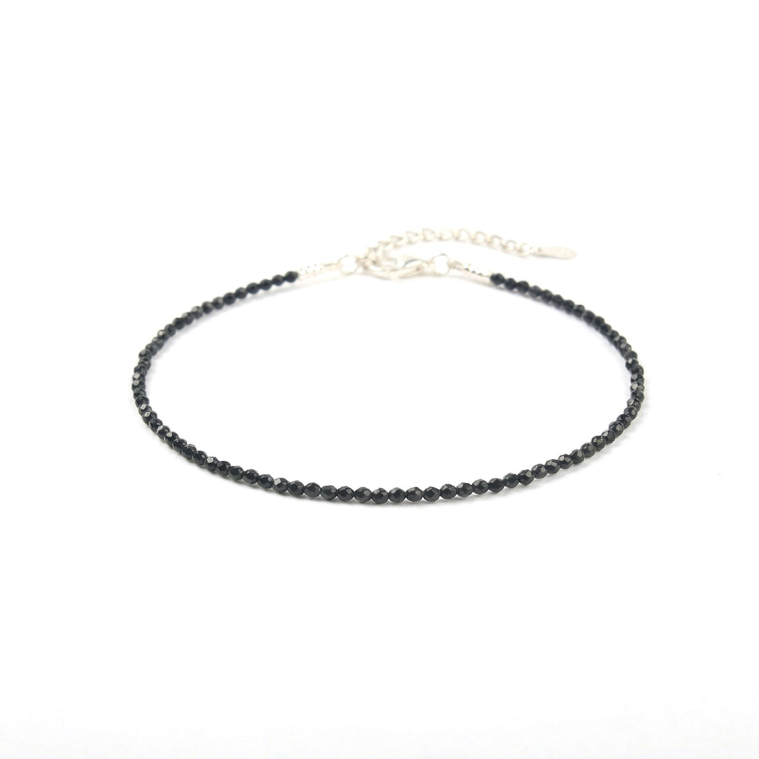Black Onyx Anklet Stylish Spiritual Wear