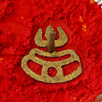 Brass Trishul Tilak Stamp Deity Ornament