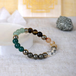 7 Horses Pyrite Frame & Dhanyog Bracelet Combo