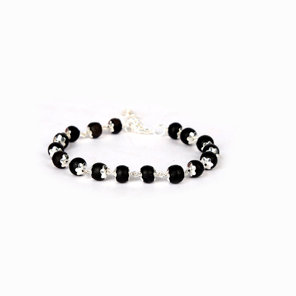 Govt. Certified Silver Plated Karungali Bracelet