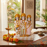 Premium White Marble Dust Ram Darbar Idol Statue