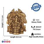 4.5 Inch Brass Ganesh Idol
