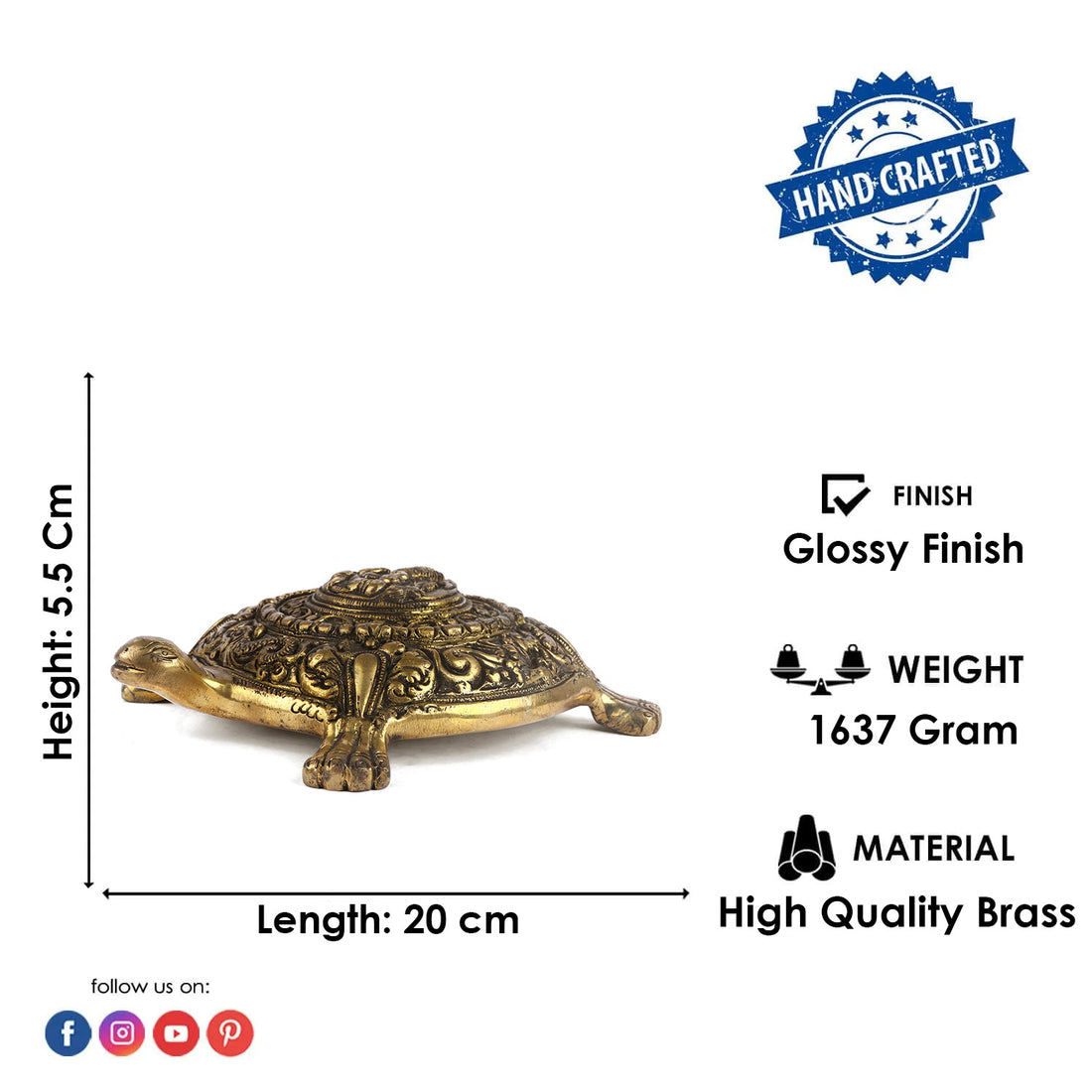Ganesha Brass Turtle