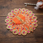 Size 2 Premium Heavy Stone & Pearl Laddu Gopal Dress