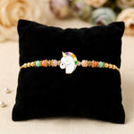Magical Sleeping Unicorn Rainbow Mane Kids Rakhi