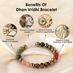 Dhan Vridhi Natural Stone Beaded Bracelet Spiritual Prosperity Wear
