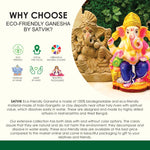 6 Inch Eco-Friendly Kamal Ganesha Idol