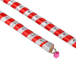 Handcrafted Silk Ribbon Wrapped Wooden Dandiya Sticks