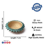 Exquisite Decorative Multicolor Surya Metal Diya