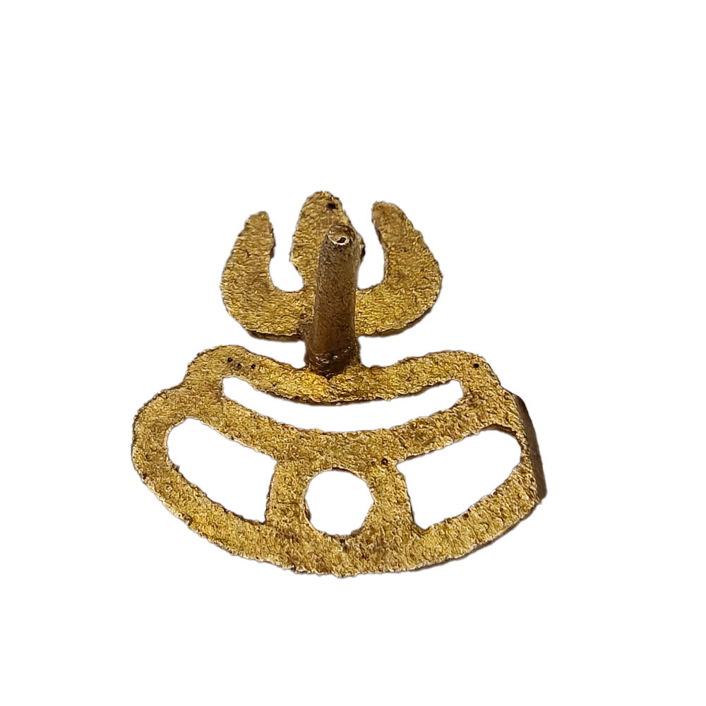 Brass Trishul Tilak Stamp Deity Ornament
