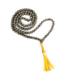 Pyrite Hakik Mala 108 Beads – The Stone of Abundance & Protection