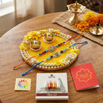 Multicolor Peacock Meenakari Swastik Designer Rakhi (Set of 2)
