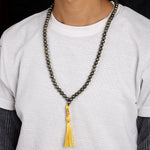 Pyrite Hakik Mala 108 Beads – The Stone of Abundance & Protection