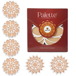 6-Inch Reusable Rangoli Stencil Set of 6 for Festive Decor