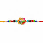 Traditional Colorful Peacock Charm Designer Rakhi