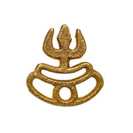 Brass Trishul Tilak Stamp Deity Ornament