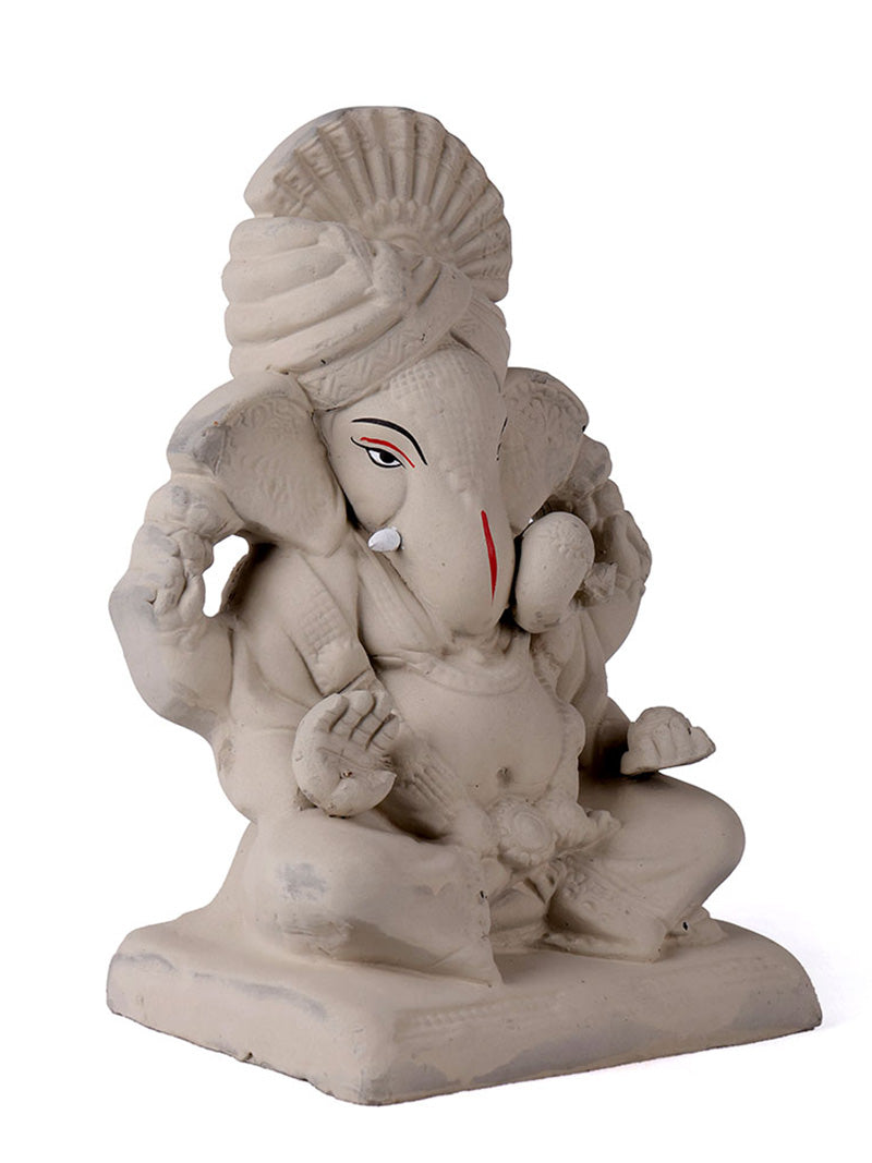 10.5 Inch Sarvadevatman Ganpati With Pagdi