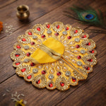Size 2 Premium Heavy Stone & Pearl Laddu Gopal Dress