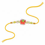 Aesthetic Square Resin Floral Garden Charm Designer Rakhi