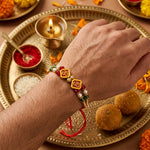 Designer Multicolor and Pearl Rakhi Pack (Set of 5)