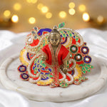 Size 0 to 4 Royal Heavy Peacock Embroidery Laddu Gopal Dress